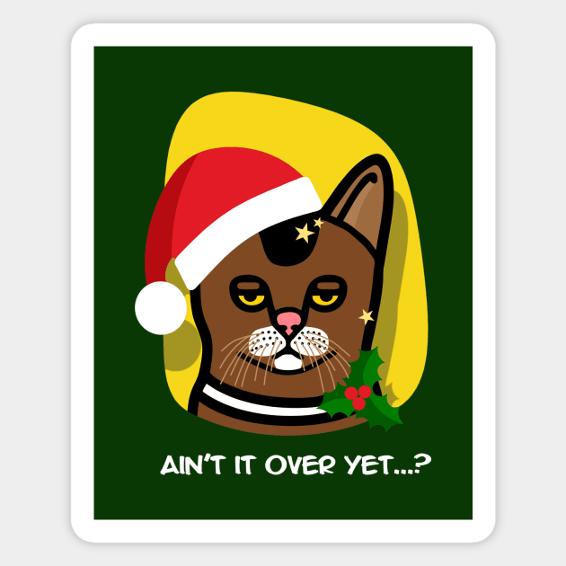 Cat Santa Magnet by AdrianaStore